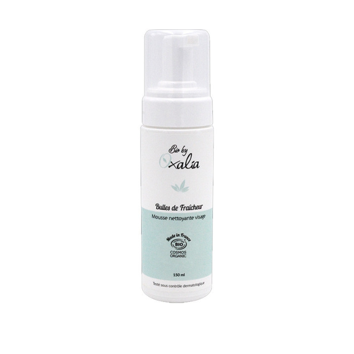 Mousse nettoyante visage bulles de fraicheur  bio OAXALIA