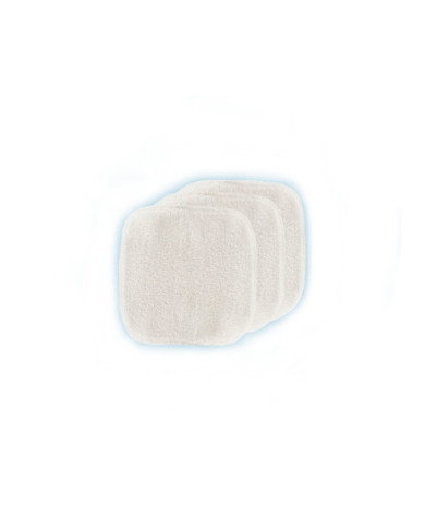 3 Cotons démaquillants lavables  bio OAXALIA