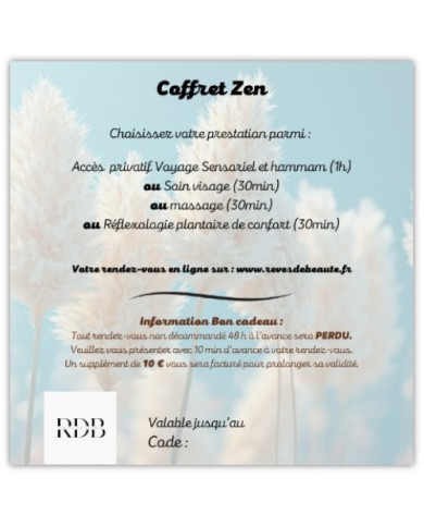 Zen (coffret multi choix)