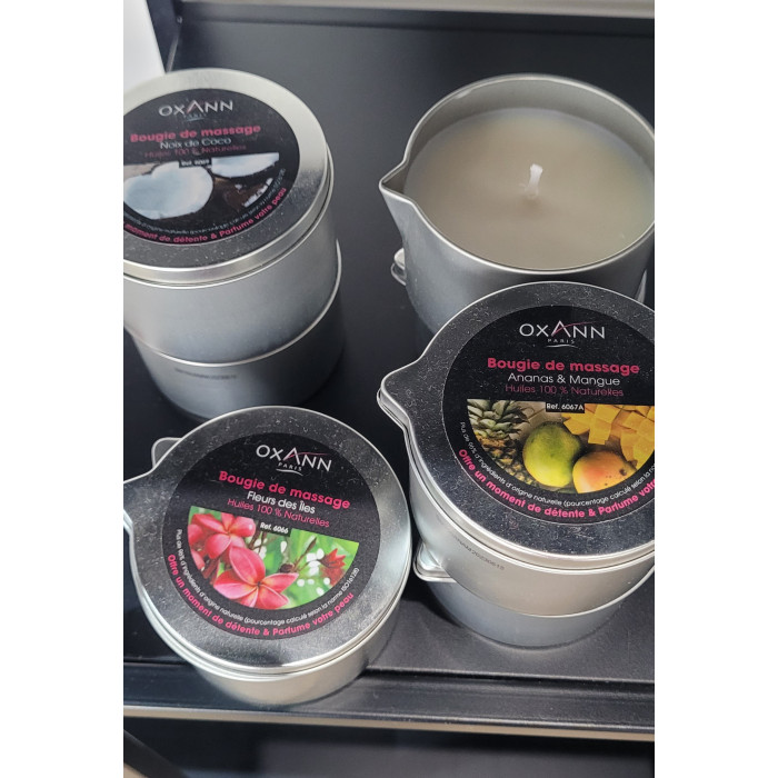Bougie de massage 100% naturelle