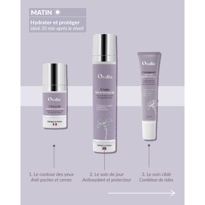 Routine beauté matin Pro-âge  bio OAXALIA